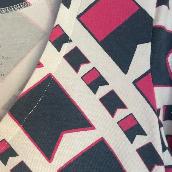 Mahi Gold Stretch Jersey Dress Nautical Flag Pattern Size Small - Picture 3 of 6